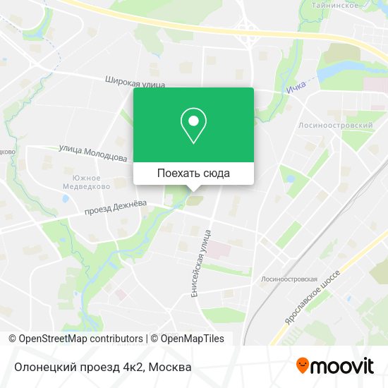 Карта Олонецкий проезд 4к2