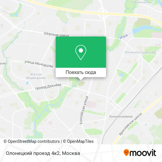 Карта Олонецкий проезд 4к2
