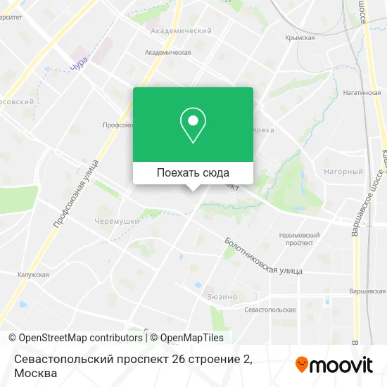 Карта Севастопольский проспект 26 строение 2