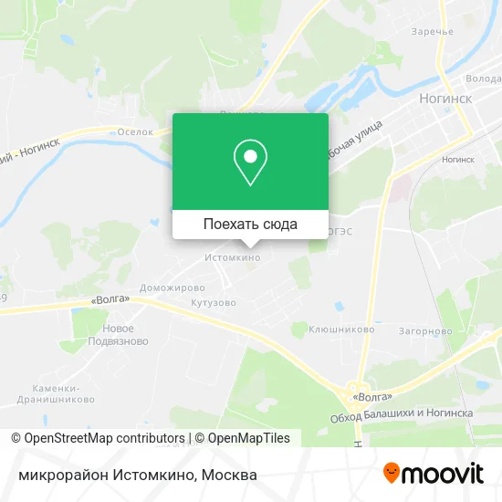 Карта микрорайон Истомкино