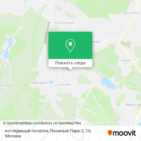 Карта коттеджный посёлок Лосиный Парк-2, 16