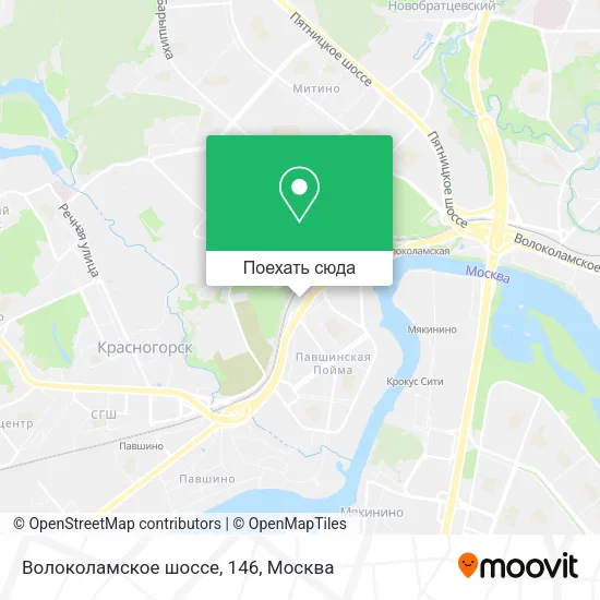 Карта Волоколамское шоссе, 146