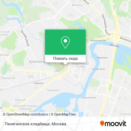 Карта Пенягинское кладбище