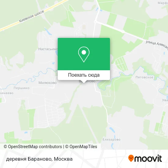 Карта деревня Бараново