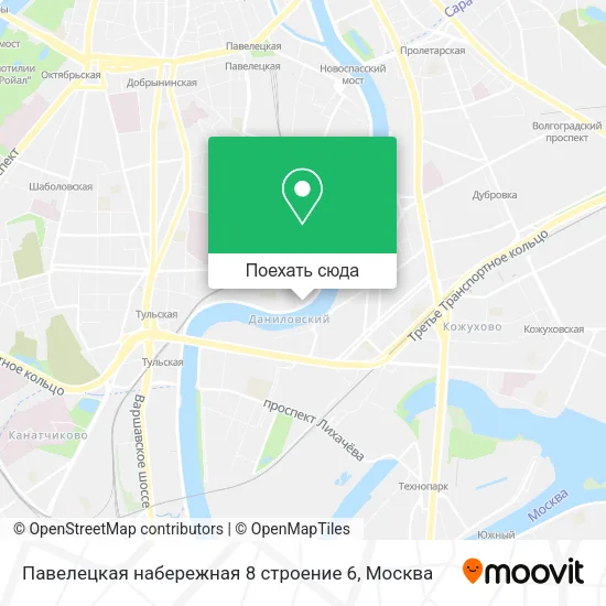 Карта Павелецкая набережная 8 строение 6