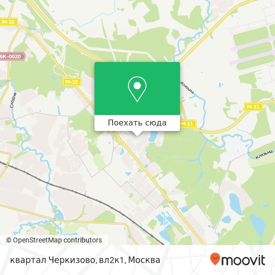 Карта квартал Черкизово, вл2к1