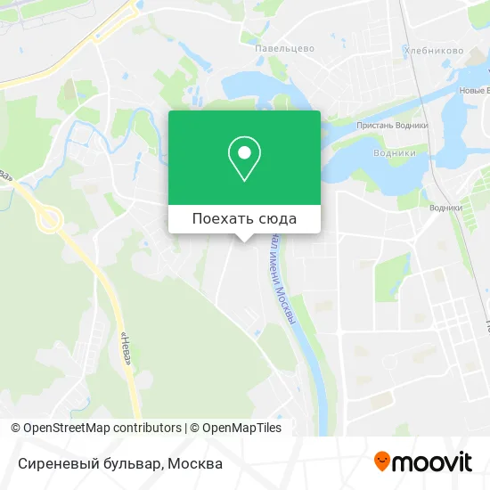 Карта Сиреневый бульвар