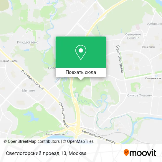 Карта Светлогорский проезд 13