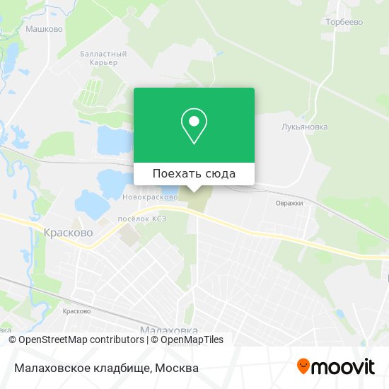 Карта Малаховское кладбище