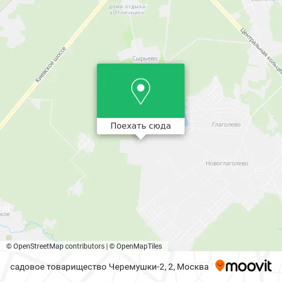 Карта садовое товарищество Черемушки-2, 2