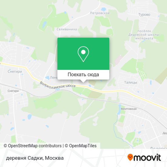 Карта деревня Садки