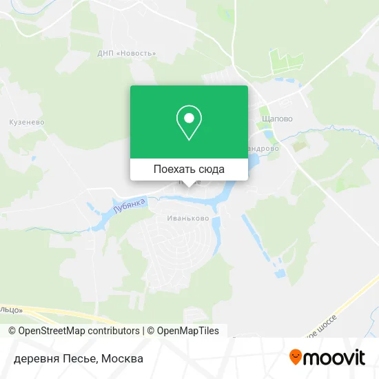 Карта деревня Песье