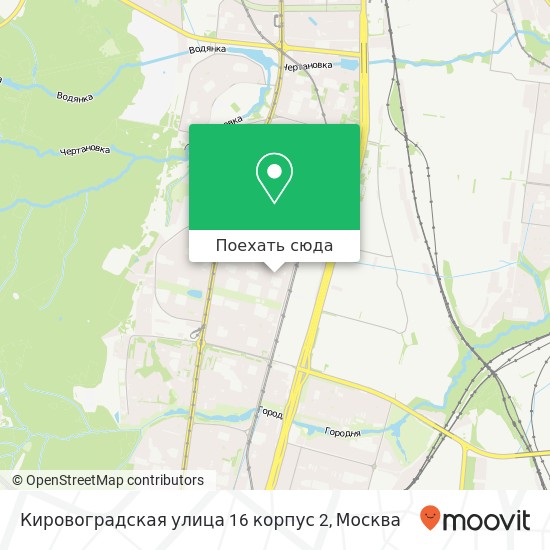 Карта Кировоградская улица 16 корпус 2