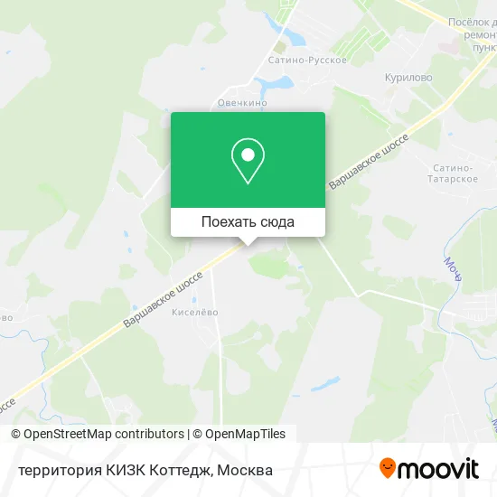 Карта территория КИЗК Коттедж