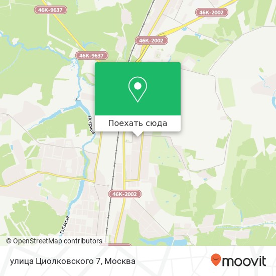 Карта улица Циолковского 7