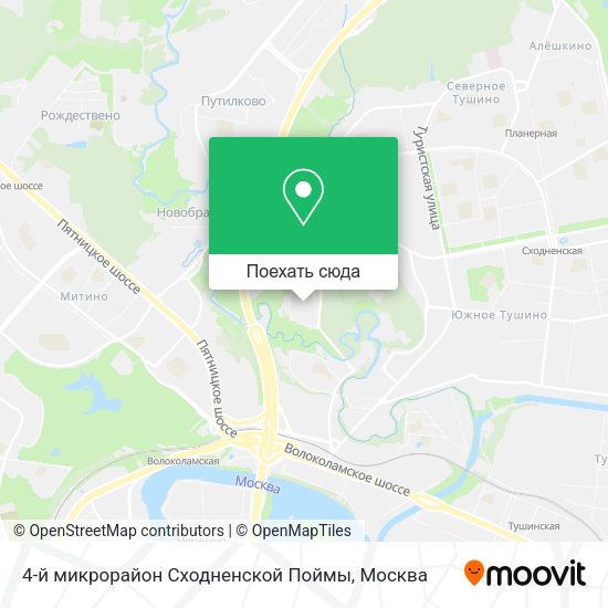 Карта 4-й микрорайон Сходненской Поймы