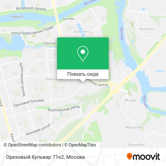 Карта Ореховый бульвар 71к2