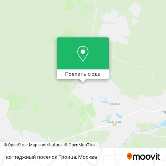 Карта коттеджный поселок Троица