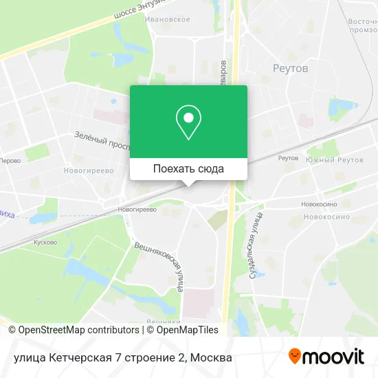 Карта улица Кетчерская 7 строение 2
