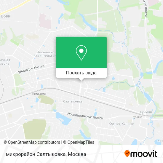 Карта микрорайон Салтыковка