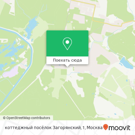 Карта коттеджный посёлок Загорянский, 1