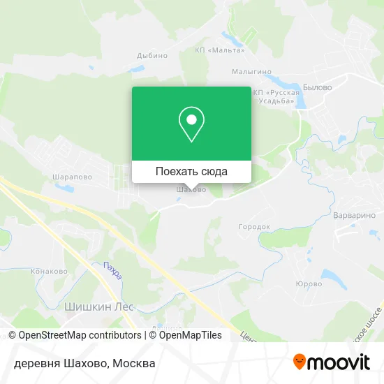 Карта деревня Шахово