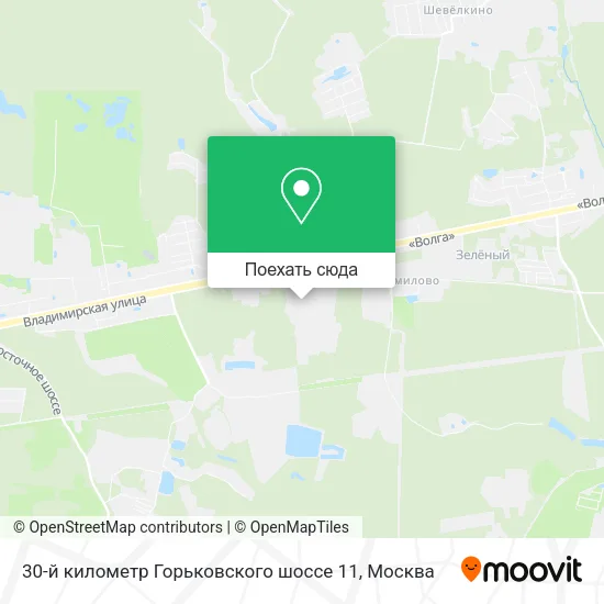 Карта 30-й километр Горьковского шоссе 11