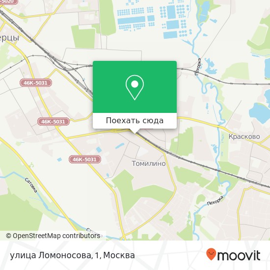 Карта улица Ломоносова, 1