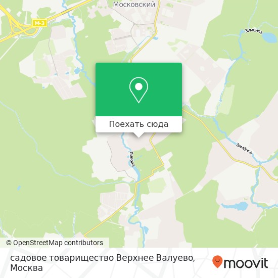 Карта садовое товарищество Верхнее Валуево