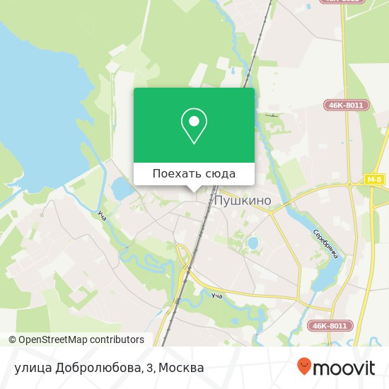 Карта улица Добролюбова, 3
