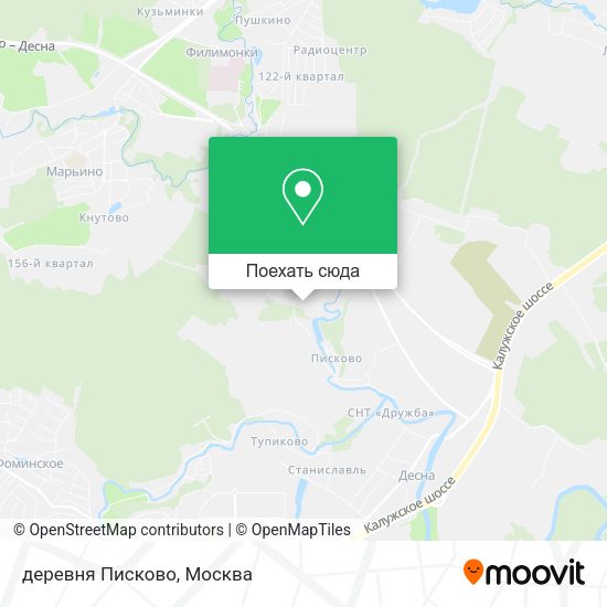 Карта деревня Писково