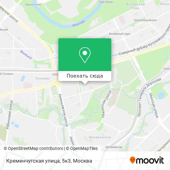Карта Кременчугская улица, 5к3
