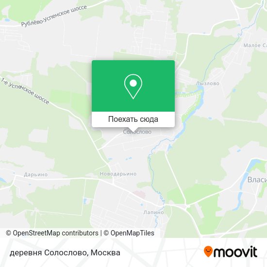 Карта деревня Солослово