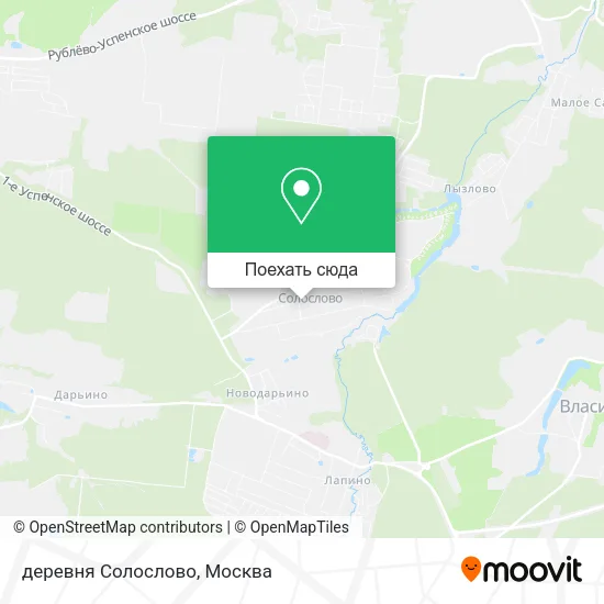 Карта деревня Солослово