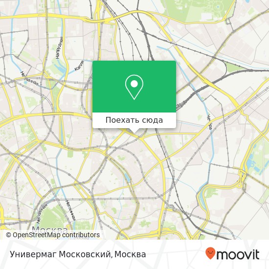 Карта Универмаг Московский