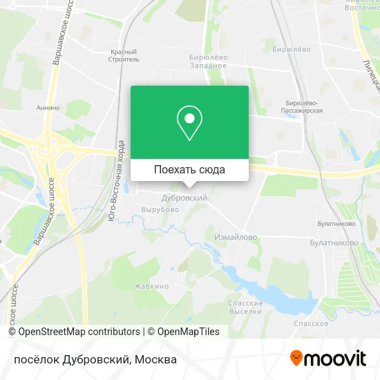 Карта посёлок Дубровский