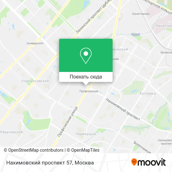 Карта Нахимовский проспект 57