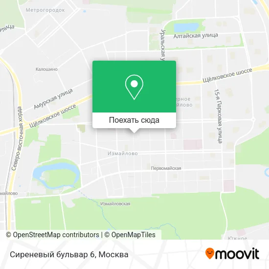 Карта Сиреневый бульвар 6