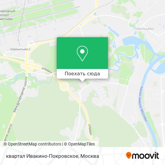 Карта квартал Ивакино-Покровское