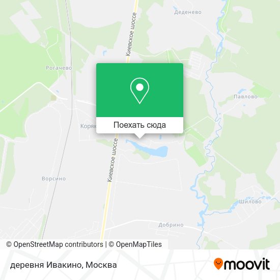 Карта деревня Ивакино