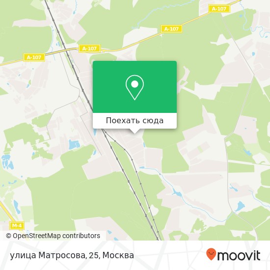 Карта улица Матросова, 25
