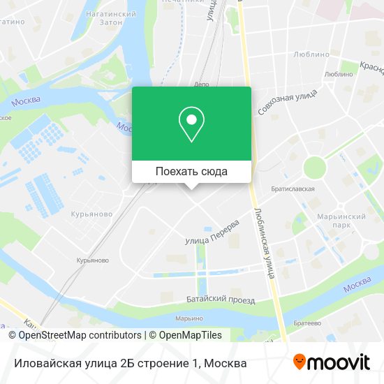 Карта Иловайская улица 2Б строение 1
