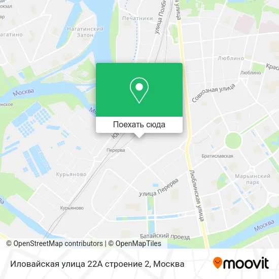 Карта Иловайская улица 22А строение 2