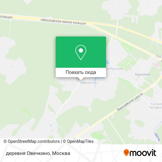 Карта деревня Овечкино