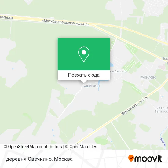 Карта деревня Овечкино