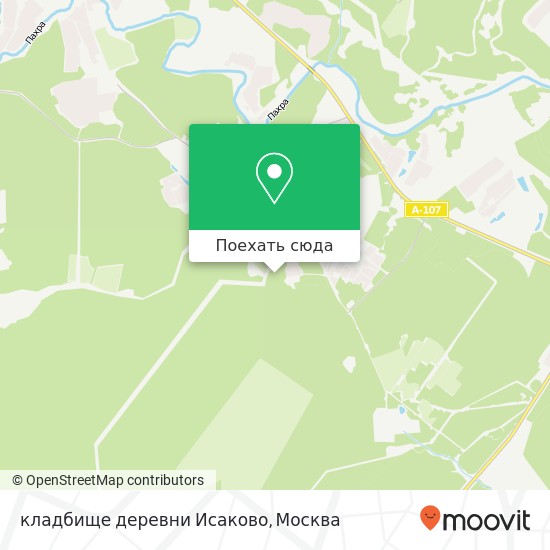Карта кладбище деревни Исаково