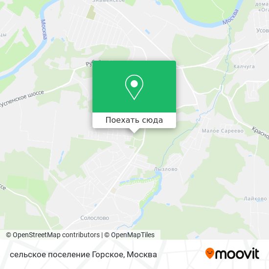 Карта сельское поселение Горское