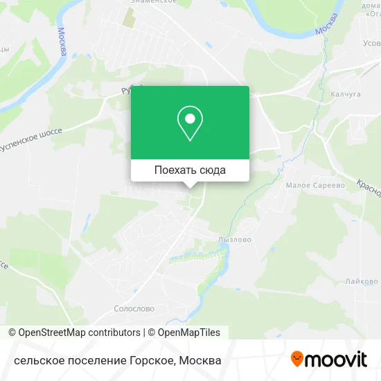 Карта сельское поселение Горское