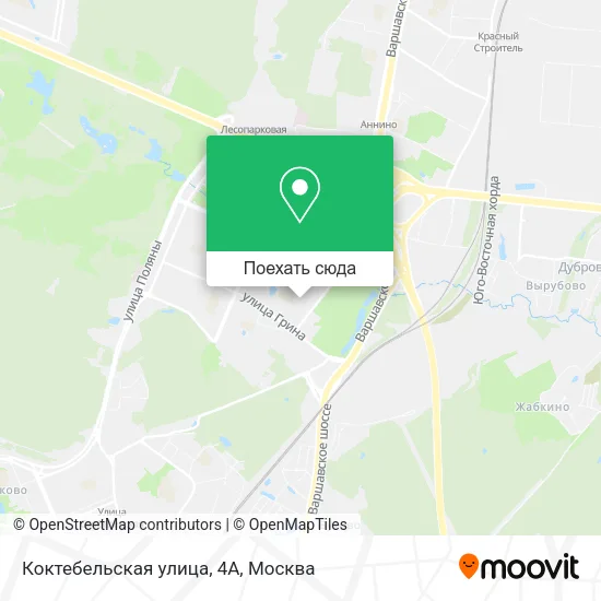 Карта Коктебельская улица, 4А