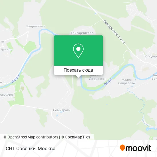 Карта СНТ Сосенки